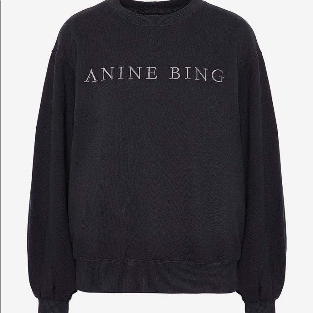 Anine Bing Black Crew Neck Sweater - Picture 5 of 7